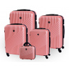 Cestovný kufor BERTOO Milano - ružový SET 5v1