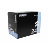 Plyometrický penový blok IronLife Soft Plyo Box 75 x 60 x 50 cm, čierny