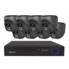 Securia Pro IP kamerový systém NVR8CHV8S-B SONY DOME smart, čierny Nahrávanie: 4TB disk