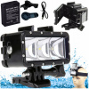 LED lampa pre športovú kameru, čierna