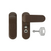 PD - Otočná západka s uzamykaním HNM.T - hnedá matná tmavá (RAL8016) | MP-KOVANIA.sk
