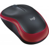Myš Logitech Wireless Mouse M185 červená (910-002240)