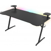 Genesis Holm 510 RGB - herní stůl s RGB podsvícením, 160x75cm, 3xUSB 3.0, bezdrátová nabíječka