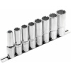 Kľúče nástrčné predĺžené MultiLock, 1/2'', 8ks, 10-22mm, CrV, EXTOL PREMIUM