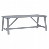 Záhradný stôl, stolík - Vidaxl jedálenský stôl pre záhradu, šedá, 206x100x7 (Vidaxl jedálenský stôl pre záhradu, šedá, 206x100x7)