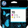 HEWLETT PACKARD HP purpurová a žlutá tisková hlava (70) C9406A originál