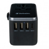 Verbatim Cestovní adaptér univerzální World-to-World UTA-04 USB-A, USB-C