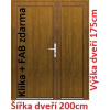 Soft Dvojkrídlové vchodové dvere plastové plné Emily 200x180 cm - Akce!