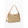 Dámská kabelka DESIGUAL HALF LOGO RAFFIA LEIRIA Béžová velikost U
