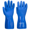 PORTWEST MARINE ULTRA A881 / Chemické rukavice, dvakrát máčané v PVC - modrá XXL