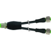 Murrelektronik 7000-40725-6350100 rozdeľovač a adaptér pre senzory - aktory M12 x 1 zásuvka, rovná, zásuvka, rovná 1.00 m Počet pólov: 5 1 ks; 7000-40725-6350100