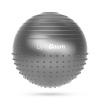 GymBeam Masážny loptu FitBall 65 cm - šedá