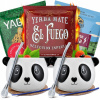 Sada Yerba Mate pre dvoch Energia Guarana tekvica bombilla 3x50g