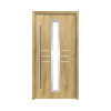 Hliníkovo-oceľové vchodové dvere bezpečnostné Hestia RC2 100 x 210 cm L dub prírodný