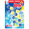 Bref Power Aktiv GIGA Pack Juicy Lemon & Ocean Breeze WC Blok 4x50g