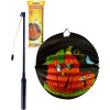 _Ostatní 1_ Lampion kulatý 25cm Halloween dýně na svíčku / žárovku s hůlkou na baterie Světlo
