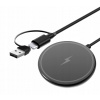 Nabíjačka Pantherise magnetická pre iPhone USB-C/USB-A čierna