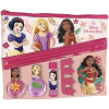 Disney Princess kozmetická taška pre deti 1 ks + lak na nechty 2 ks + balzam na pery 1 ks + pilnik 1 ks + oddeľovač prstov 1 ks