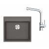 Franke Sety Kuchynský set G255ŠK, fragranitový drez MRG 610-52 RTL a batéria FS 3230.031, sivý kameň/chróm 114.0700.710