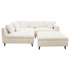 MID.YOU ROHOVÁ SEDACIA SÚPRAVA, textil, biela - Online Only obývacie izby - 001628000317