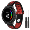 BStrap Silicone Sport remienok na Garmin Forerunner 235, black/red SGA002C01
