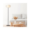 Stojaca lampa Brilliant Odar E27 40 W čierna/béžová