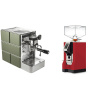 Stone Espresso Mine Green + Eureka Mignon Perfetto, CR ferrari red