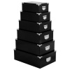 5five Sada obdélníkových úložných boxů, 6 kusů