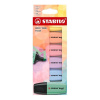 Zvýrazňovač STABILO BOSS MINI PASTEL, sada 6 farieb