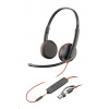 Poly náhlavní souprava Blackwire 3225, 3,5 mm jack + USB-C/A adaptér, stereo (bulk) 8X229A6 HP