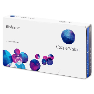 CooperVision Biofinity 3 šošovky Dioptrie: -4.75, Zakrivenie : 8.60, Priemer: 14.00