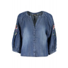 Dámska košeľa s dlhým rukávom DESIGUAL, modrá XS Blu