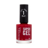 Rimmel London Super Gel STEP1 gelový lak na nehty 12 ml odstín 016 Cerise Pop