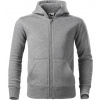Malfini Trendy Zipper Detská mikina 412 tmavo šedý melír 134