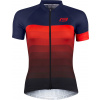 FORCE dres F ASCENT UNI kr. rukáv, modro-červený Velikost: M