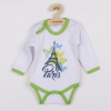 Dojčenské body s dlhým rukávom New Baby Towns zelené