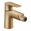 Hansgrohe Talis E - Páková bidetová batéria s odtokovou súpravou s tiahlom, kartáčovaný bronz 71720140