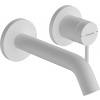 Hansgrohe Tecturis S - Páková umývadlová batéria EcoSmart+ pod omietku s výtokom 165 mm, biela matná 73350700