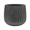 Kvetináč Wave Pax L Charcoal Cement 55x49 cm