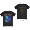 Megadeth - Rust In Peace Track List (Back Print) (tričko) Small
