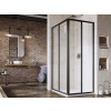 Ravak SRV2-75 195 S Sprchové dvere pre rohový sprchový kút, black, Transparent + CLEANER 14V303O2Z1