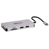 Dokovacia stanica USB-C, 2x displej, 4K 60Hz HDMI, USB 3.2 G1, USB-A, GbE, pamäť.karta, 100W PD, šedá U442-DOCK8G-GG