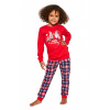 Dievčenské pyžamo 592/147 Gnomes - Cornet Červená 134/140