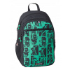 Viacfarebný školský batoh Lego POULSEN Small Extended Backpack (LEGO Ninjago 18L ŠKOLSKÝ BATOH - LLOYD ZELENÝ - ZELENÝ 20222-2201)