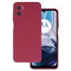 TopQ Zadný kryt Silicone Lite pre Motorola Moto E22/E22i burgundy