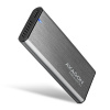 AXAGON EEM2-SG2, USB-C 3.2 Gen 2 - M.2 NVMe & SATA SSD kovový RAW box,