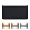 Solight WO800-B-1 LED venkovní nástěnné osvětlení Modena, 12W, 800lm, 3CCT, černá Solight WO800-B LED venkovní nástěnné osvětlení Modena, 12W, 680lm, 120°, černá