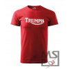 Tričko s motívom Triumph 27 červené L