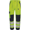 CERVA MAX NEO HV / HI-VIS pracovné nohavice s elastickým pásom a reflexnými pruhmi - HV žltá 44