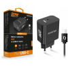 Rýchla nabíjačka ALIGATOR PD 20W USB-C, USB-C/USB-C, čierna